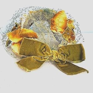 Echo from Glamorous Paris of 1920s. One of a kind hand crafted Derby hat